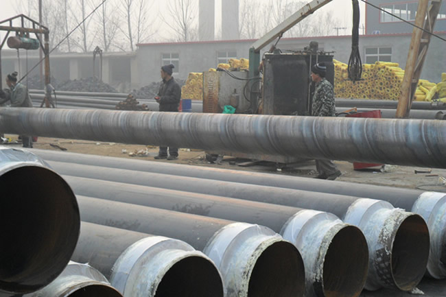 2月11日与潍坊卓尔化工厂签订购买聚氨酯保温管的合同